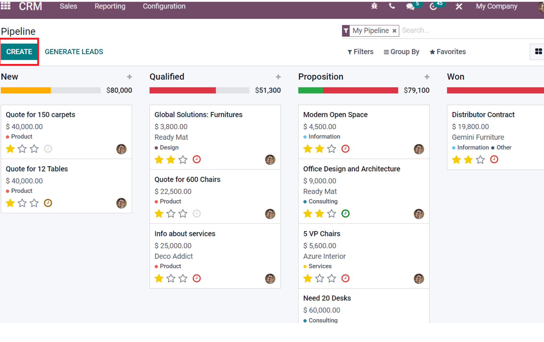 Odoo CRM