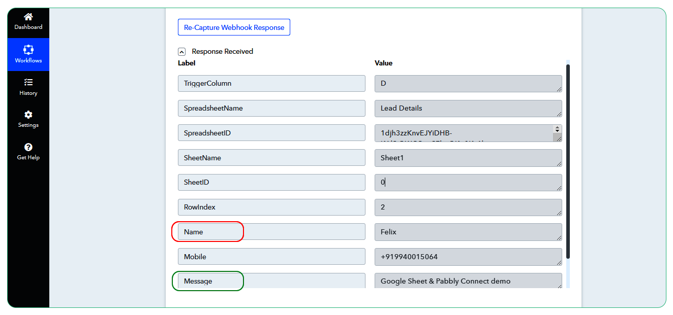 Send Data from Google Sheets to Corefactors Lead Box Using Pabbly Connect: A User Guide