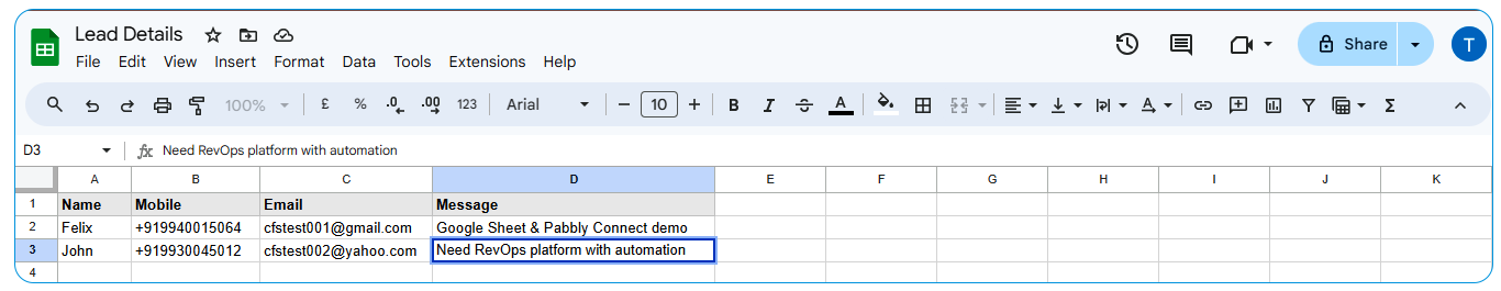 Send Data from Google Sheets to Corefactors Lead Box Using Pabbly Connect: A User Guide