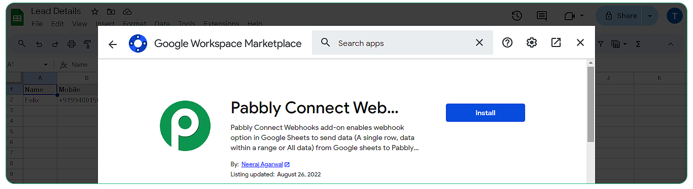 Pabbly Connect Webhooks under Extensions