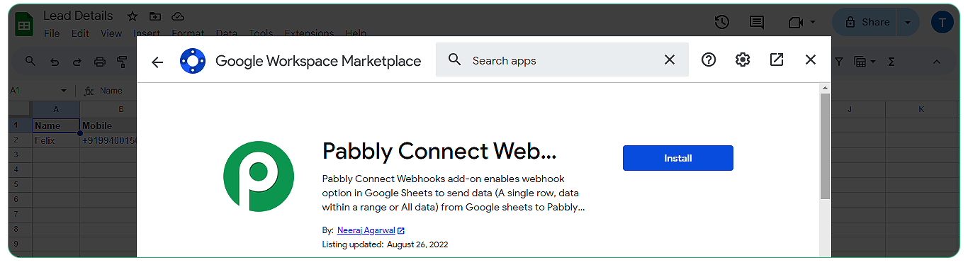 Send Data from Google Sheets to Corefactors Lead Box Using Pabbly Connect: A User Guide