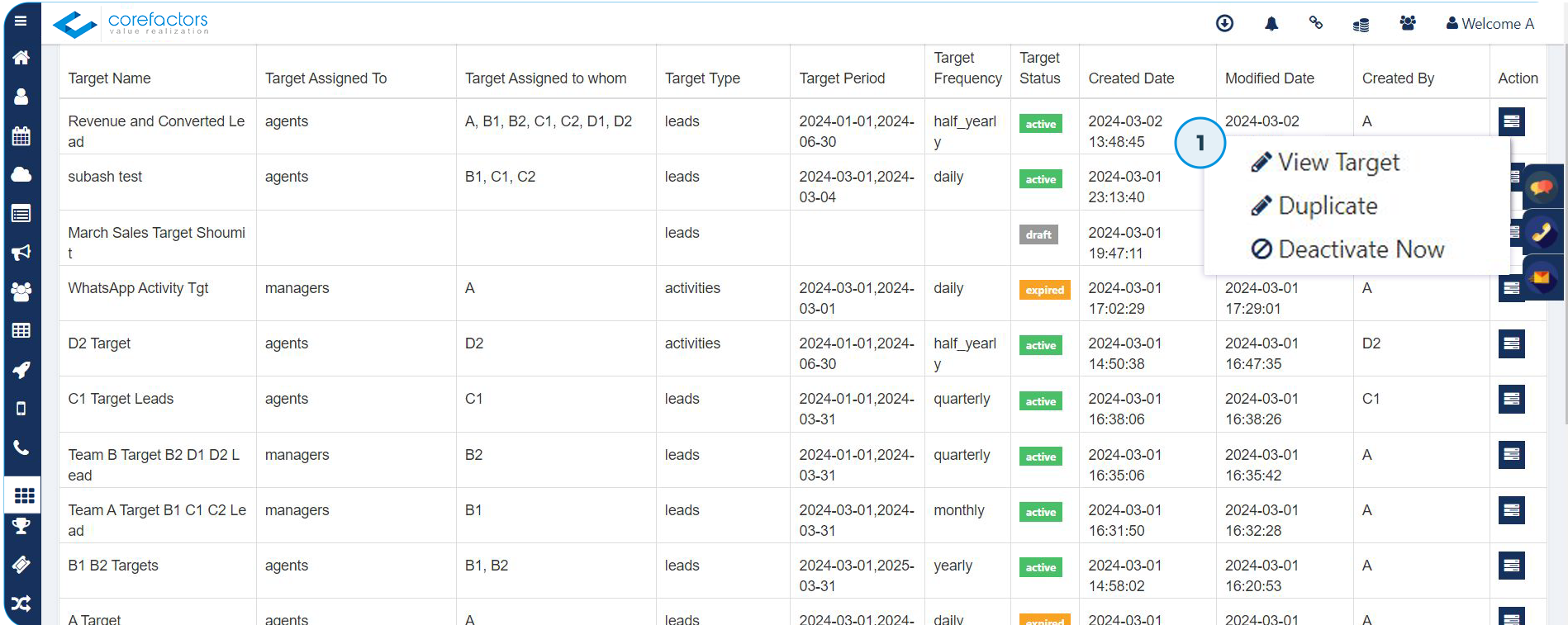 User Guide: How to Use the Target Management Feature?