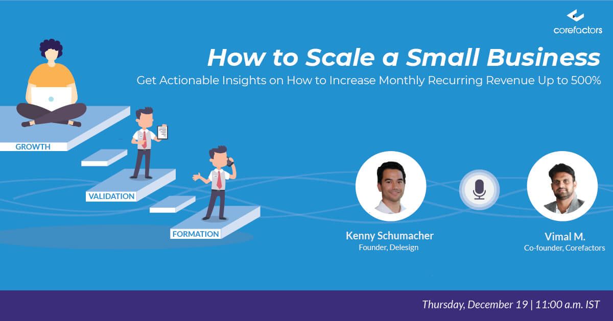 Kenny Talks on Scaling Small Business at Corefactors Webinar