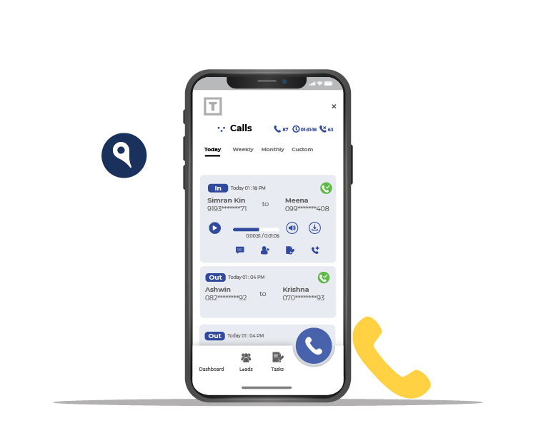 calls in mobile crm